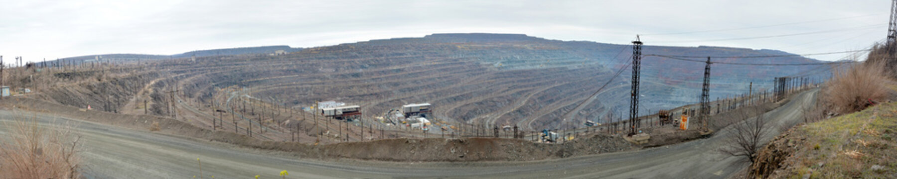 View of the huge mining