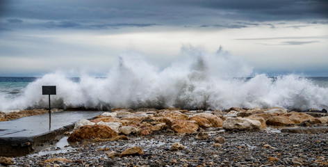 Tempête en Méditerrannée