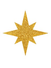 Obraz premium Christmas star on white