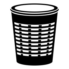 Dustbin icon, simple style
