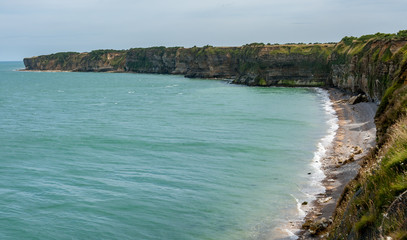 La Pointe Du Hoc coastline, Normandy France