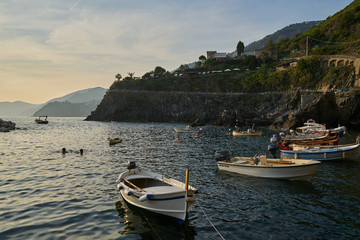 Boats on the Marina in Manarola