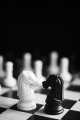 Black and white chess set - 184271891
