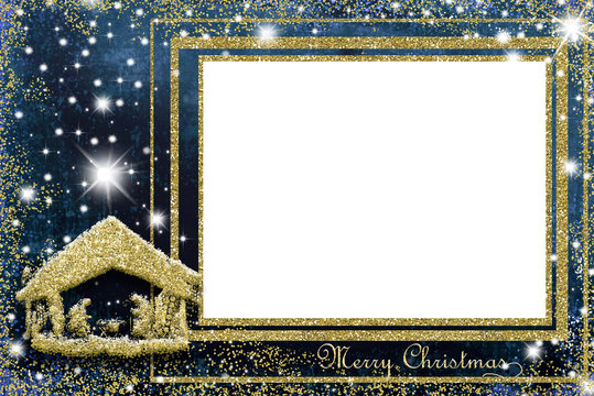 Nativity Scene Christmas greeting card