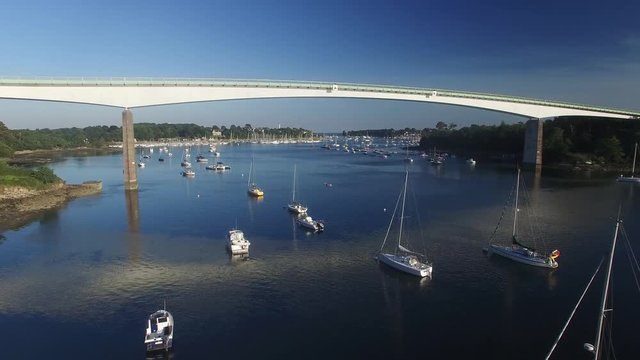 L' ODET QUIMPER BENODET DRONE - BRETAGNE - FRANCE