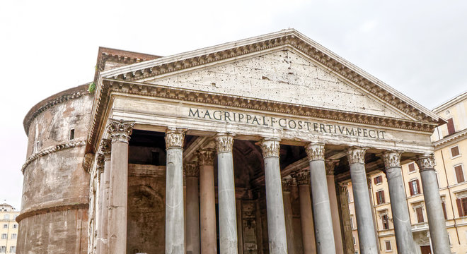 Entrance to The Pantheon, Rome