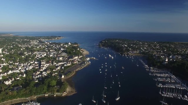 L' ODET QUIMPER BENODET DRONE - BRETAGNE - FRANCE