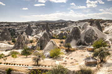 Fototapeta na wymiar Cappadocia landscape near the town of Goreme in Turkey 