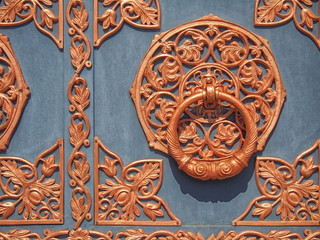 Ukrainian antique door bronze ornament