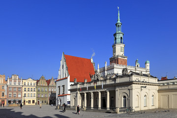 Poland, Greater Poland province, Poznan - 2012/09/10: Old Town main Market Square – Greater Poland uprising museum and City Hall