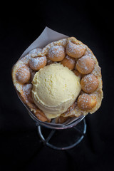 Bubble Waffel Eiscreme