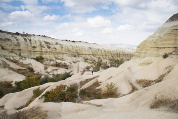 Fototapeta premium Inside honey valley, white valley and love valley in Cappadocia in Turkey 