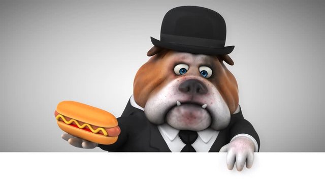 Fun bulldog - 3D Animation