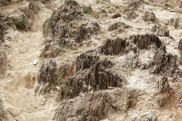 Weathered metamorphic rocks