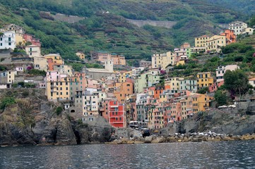 Fototapeta premium Cinque Terre village on cliffs
