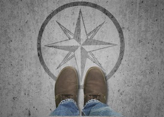 Legs on star.