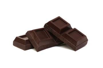  chocolate bar isolated on white