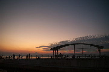 Fototapeta premium 西浜の夕景