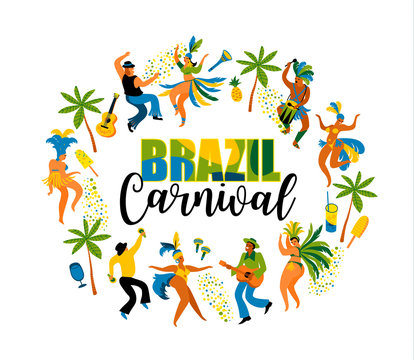 Brazil carnival. Design element for carnival concept and other users.