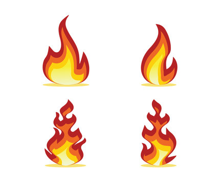 flame set design illustration