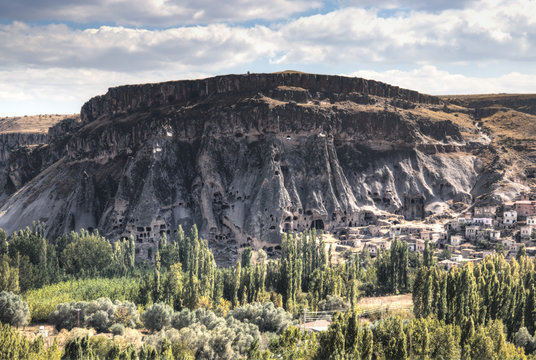 Views from the Selime monastery in South Cappadocia in Turkey
