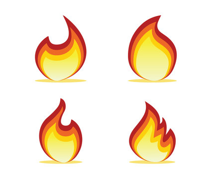 flame set design illustration