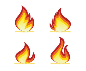 flame set design illustration