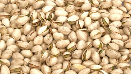 Roasted Pistachio nuts background