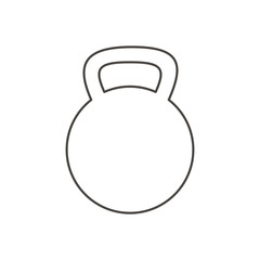 Vector Line Icon of Gym Weight
