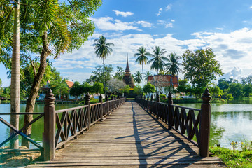 Wat Traphang Thong Temple in the precinct of Sukhothai Historical Park, Thailand