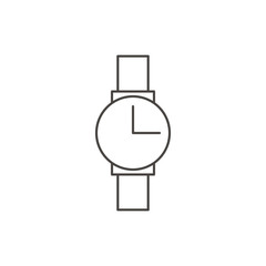Vector Line Icon of Wrist Watch