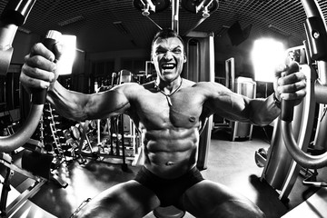 bodybuilder in gym