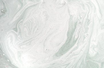 Obraz premium Marble abstract acrylic background. Nature green marbling artwork texture. Golden glitter.