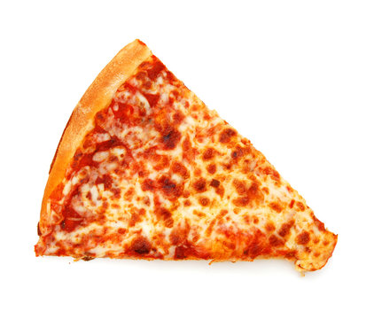 Cheese Pizza with white background, close up