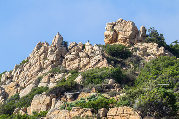 Costa Paradiso landscape on Sardinia, Italy