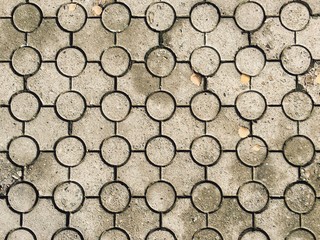 Detail of a stone textured pathway