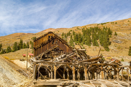 Abandoned Mine Building in Silverton Colorado