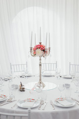 Romantic decoration for wedding marriage ceremony