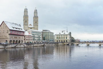 Fototapeta na wymiar Zürich im Winter