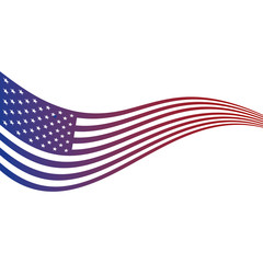 Obraz premium united states of america flag star stripes patriot vector illustration