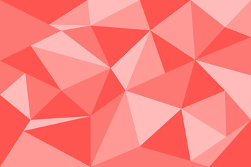 Fototapeta premium Abstract red geometric polygon background compose by triangle shape
