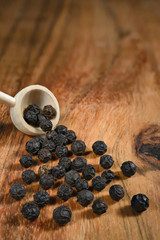 Black peppercorn small round spice