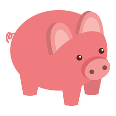 piggy bank security saving money isometric vector illustration