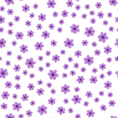 abstract seamless pattern of flowers on a white background. For prints, cards, invitations, birthday, holidays, party, celebration, wedding, Valentine's day.