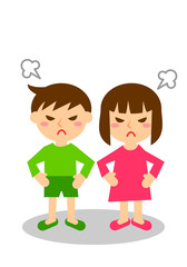 子供　全身　怒る