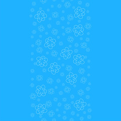 Floral seamless background, lot of flowers, abstract pattern
