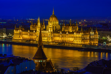 Naklejka na ściany i meble Parliament in Budapest Hungary