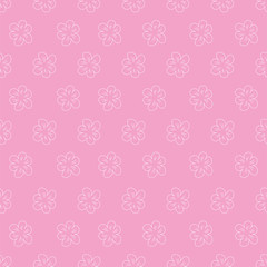 Floral seamless background, lot of flowers, abstract pattern