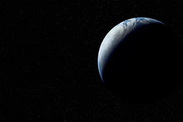 Gordijnen Planeet aarde in de ruimte. Elementen van deze afbeelding geleverd door NASA © pe3check