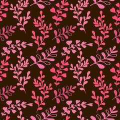 Floral seamless pattern. Spring vector background. Textile print design.